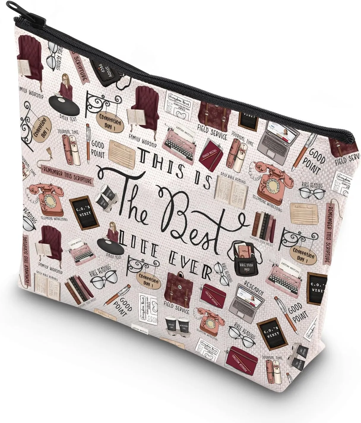 WCGXKO Pioneer Definition JW Gift Pioneer Shopping Bag Gifts For Pioneer Jehovah's Witness JW CanvasReusable Bag