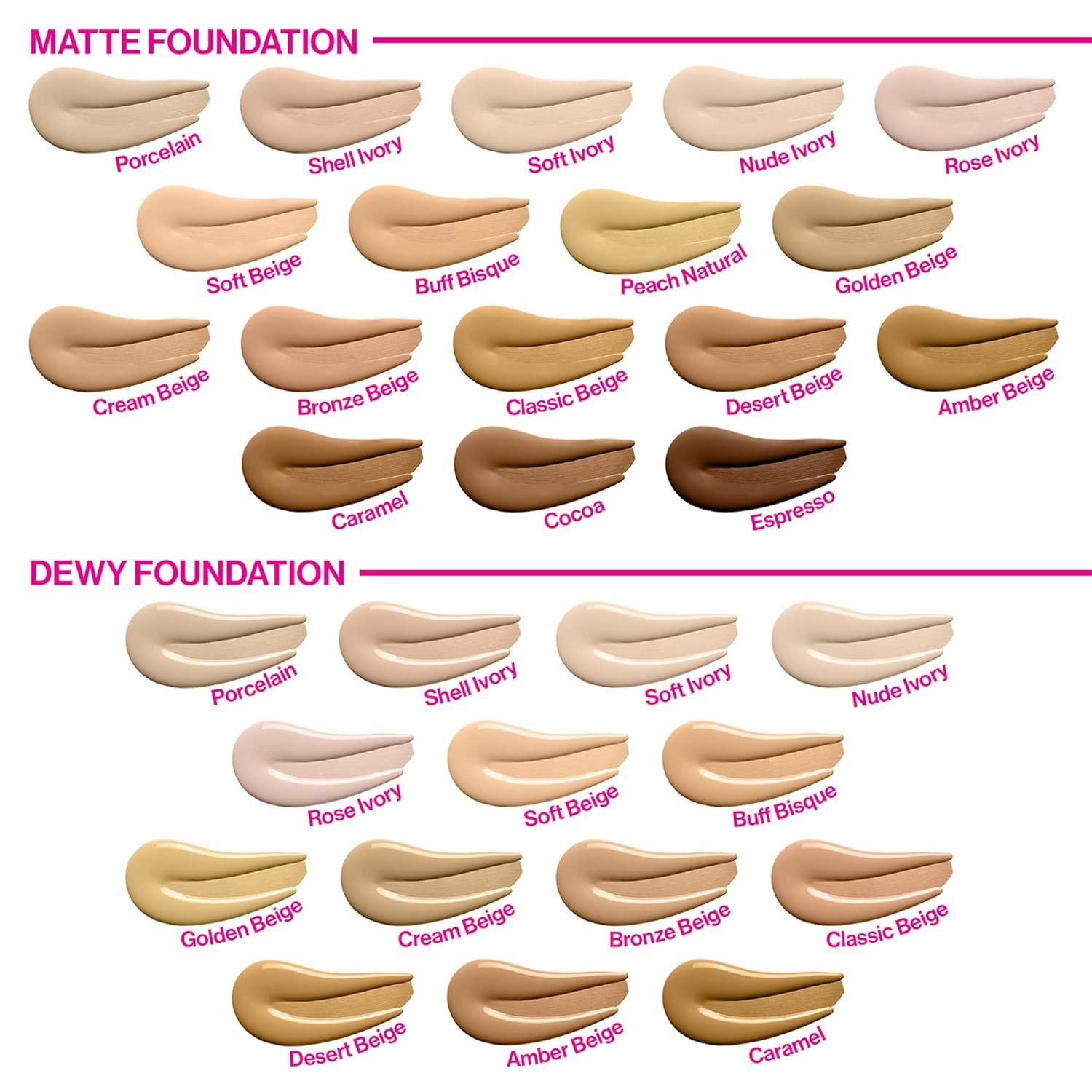 Wet n Wild Photo Focus Matte Liquid Foundation Porcelain, Vegan & Cruelty-Free (Pack of 4)