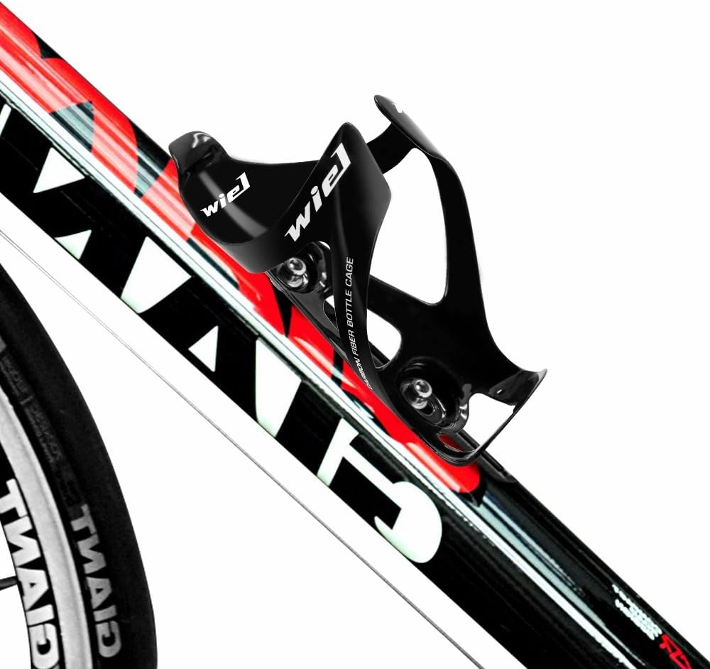 Wiel Full Carbon Fiber Bicycle Bike Light Drink Water Bottle Cage Holder