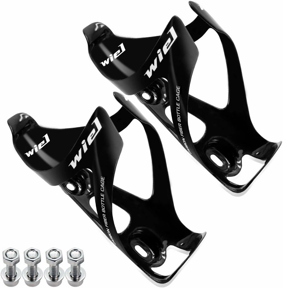 Wiel Full Carbon Fiber Bicycle Bike Light Drink Water Bottle Cage Holder