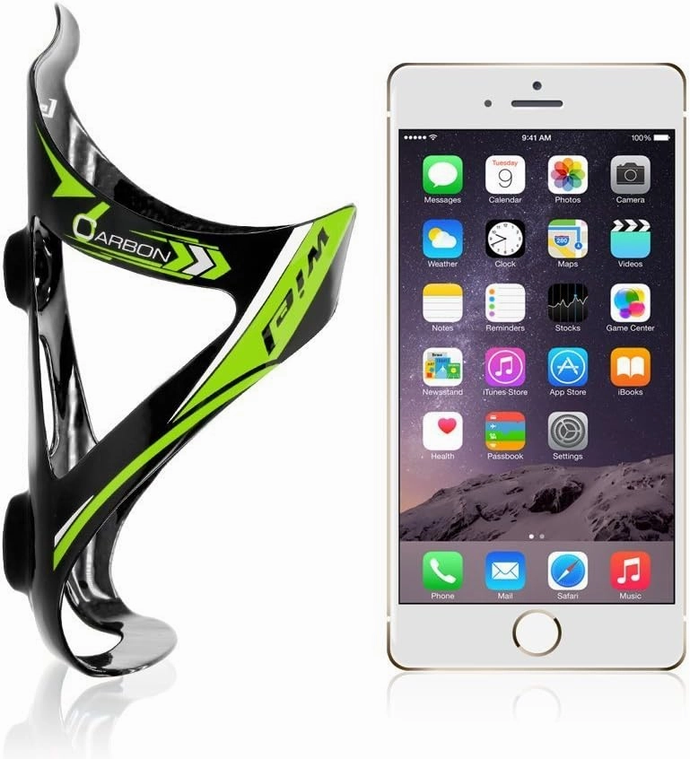 Wiel Full Carbon Fiber Bicycle Bike Light Drink Water Bottle Cage Holder