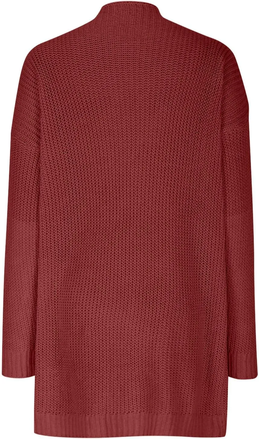 Winter Dresses for Women Oversized Long Sleeve Crewneck Knit Sweaters Slouchy Pullover Sweater Warm Sweater Dress