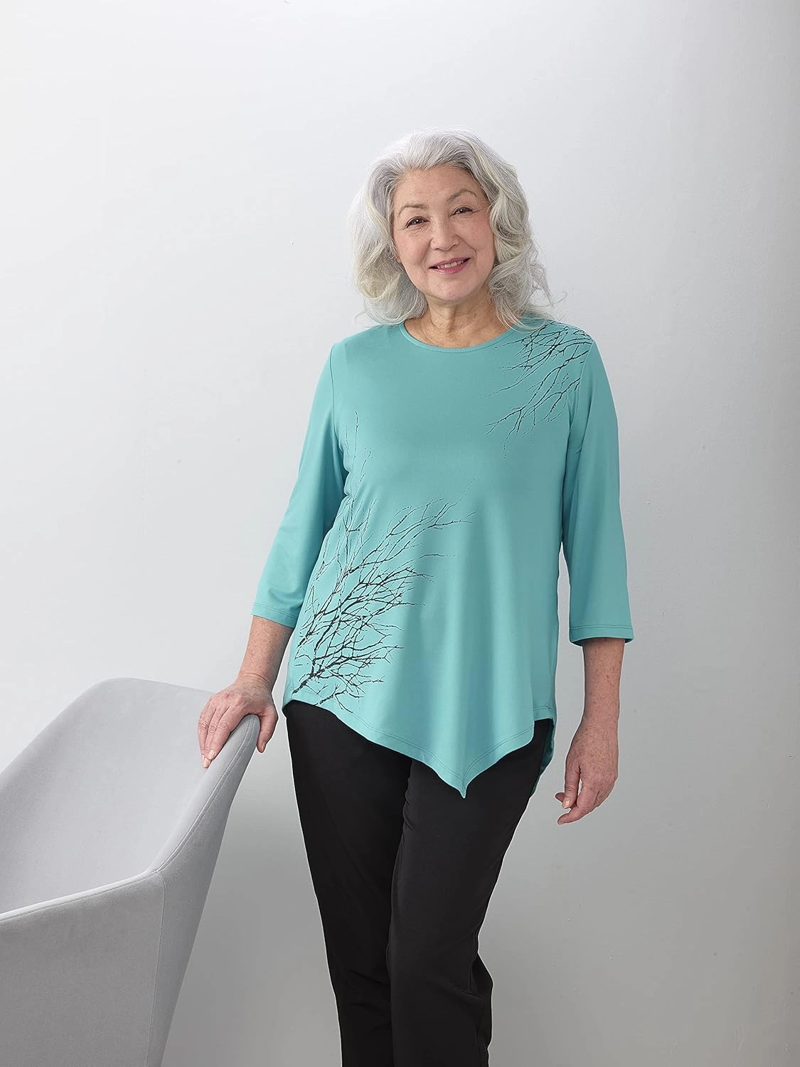 Women’s Open-Back Adaptive Asymmetrical Hem Top