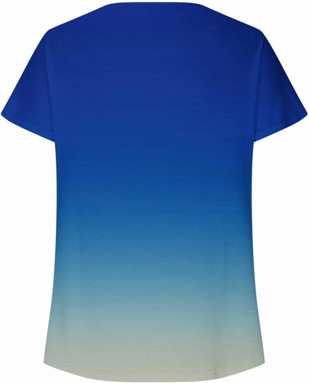 Women's Summer Casual V-Neck Short Sleeved Shirts T-Shirt Floral Printed Tops Basic Tee Tops Loose Tunics Blouse