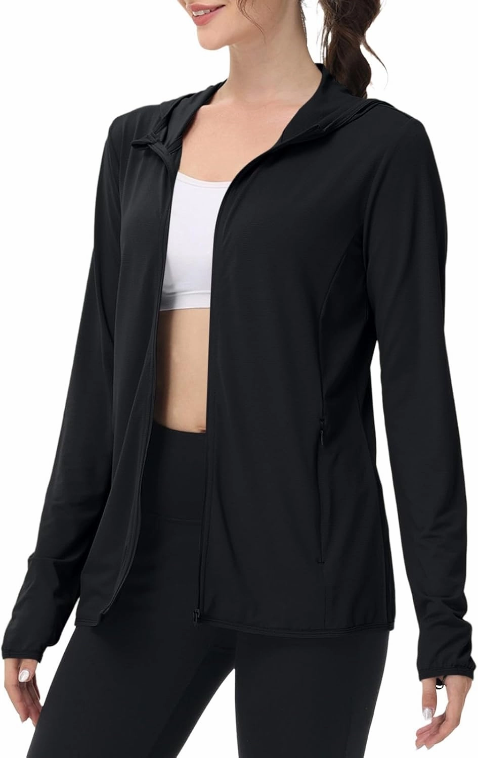 Women's UPF 50  UV Sun Protection Jacket Hooded SPF Cooling Sun Shirt Lightweight Hiking Fishing Summer Clothing
