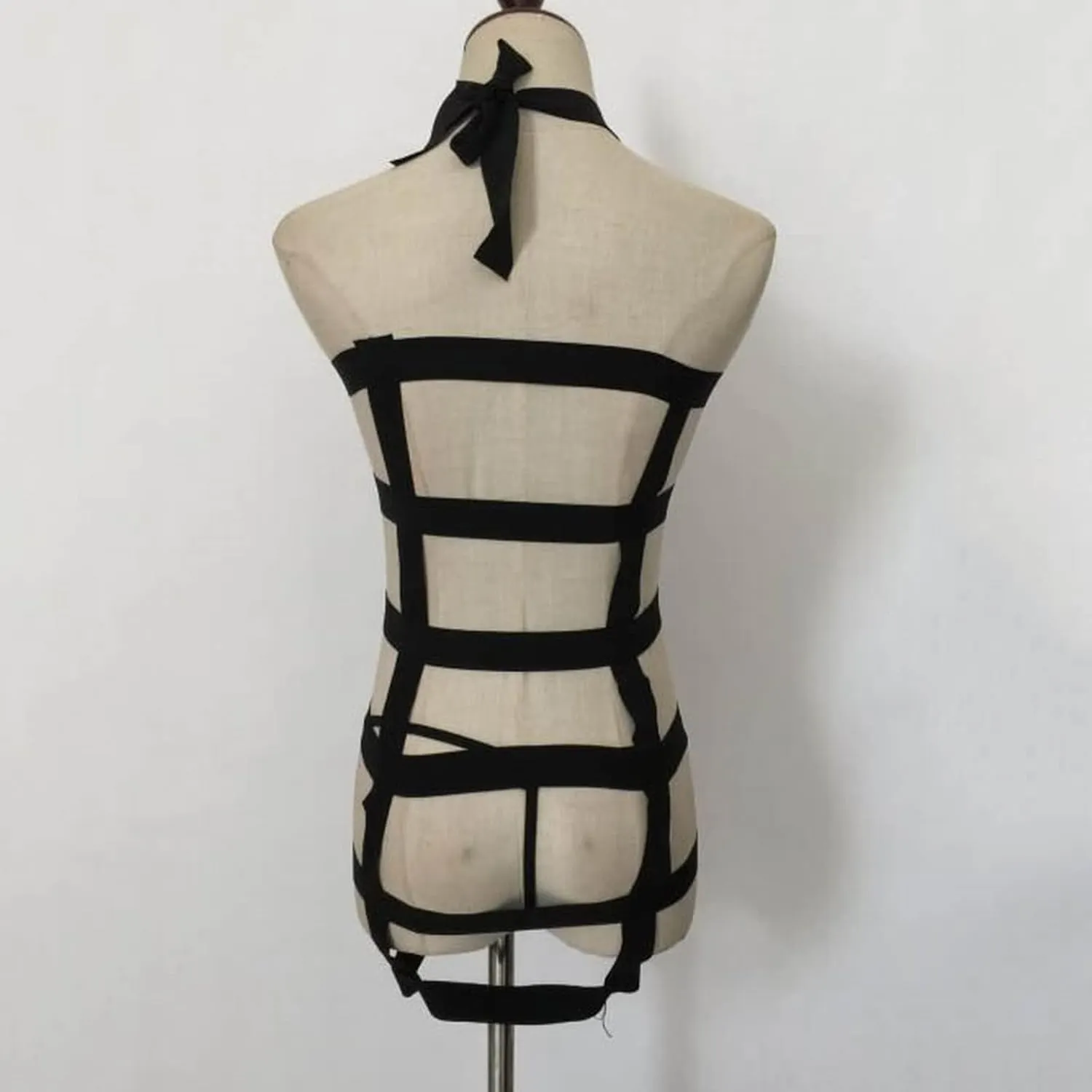 Women's Lingerie Full Cage Body Chest Suspenders Underwear Garter Suit Elastic Top Punk Gothic Festive Rave