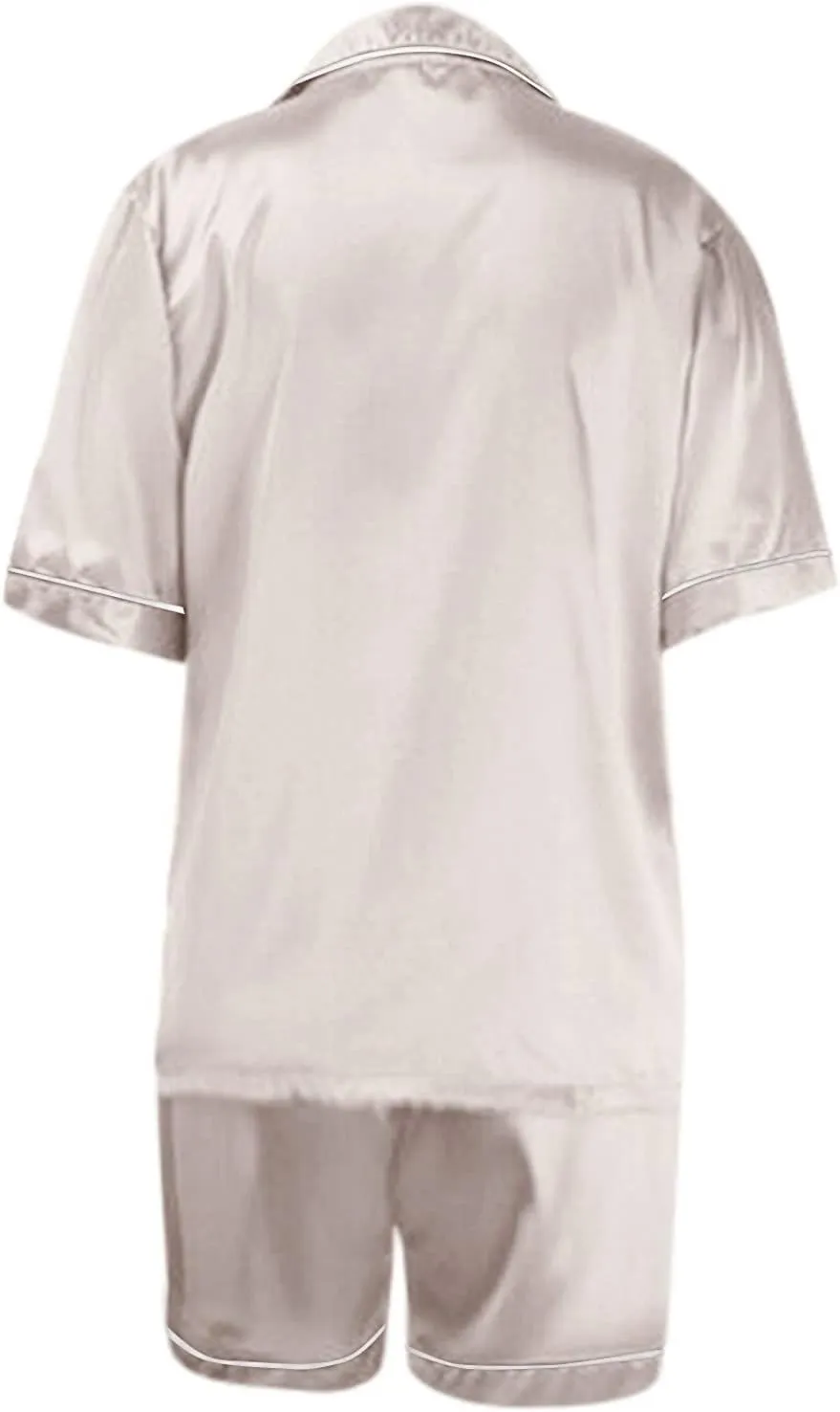 Womens Pajamas Set, Button Down Pajama Set, Short Sleeve Two-piece Loungewear Sets Sleepwear Nightwear Pj Sets