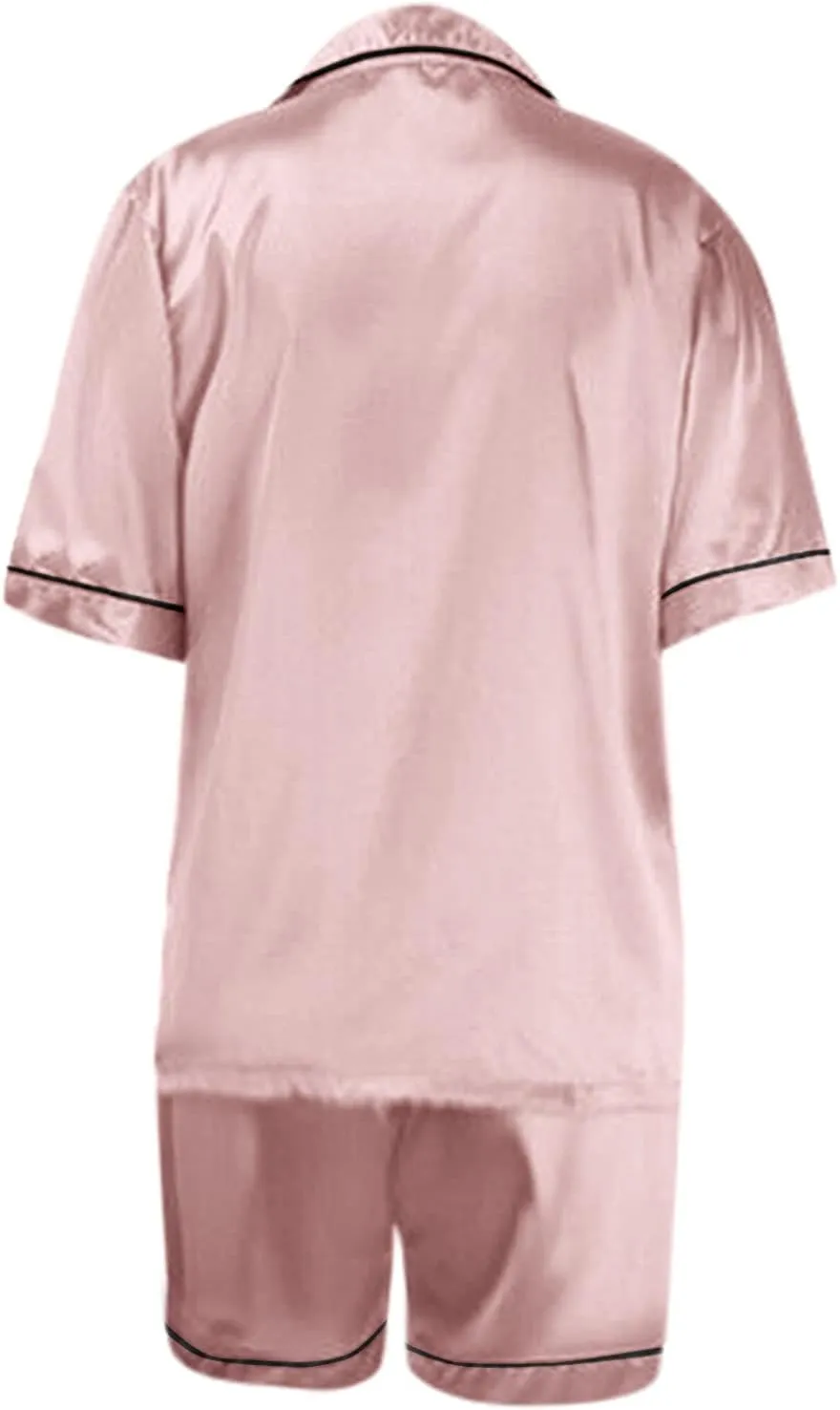 Womens Pajamas Set, Button Down Pajama Set, Short Sleeve Two-piece Loungewear Sets Sleepwear Nightwear Pj Sets