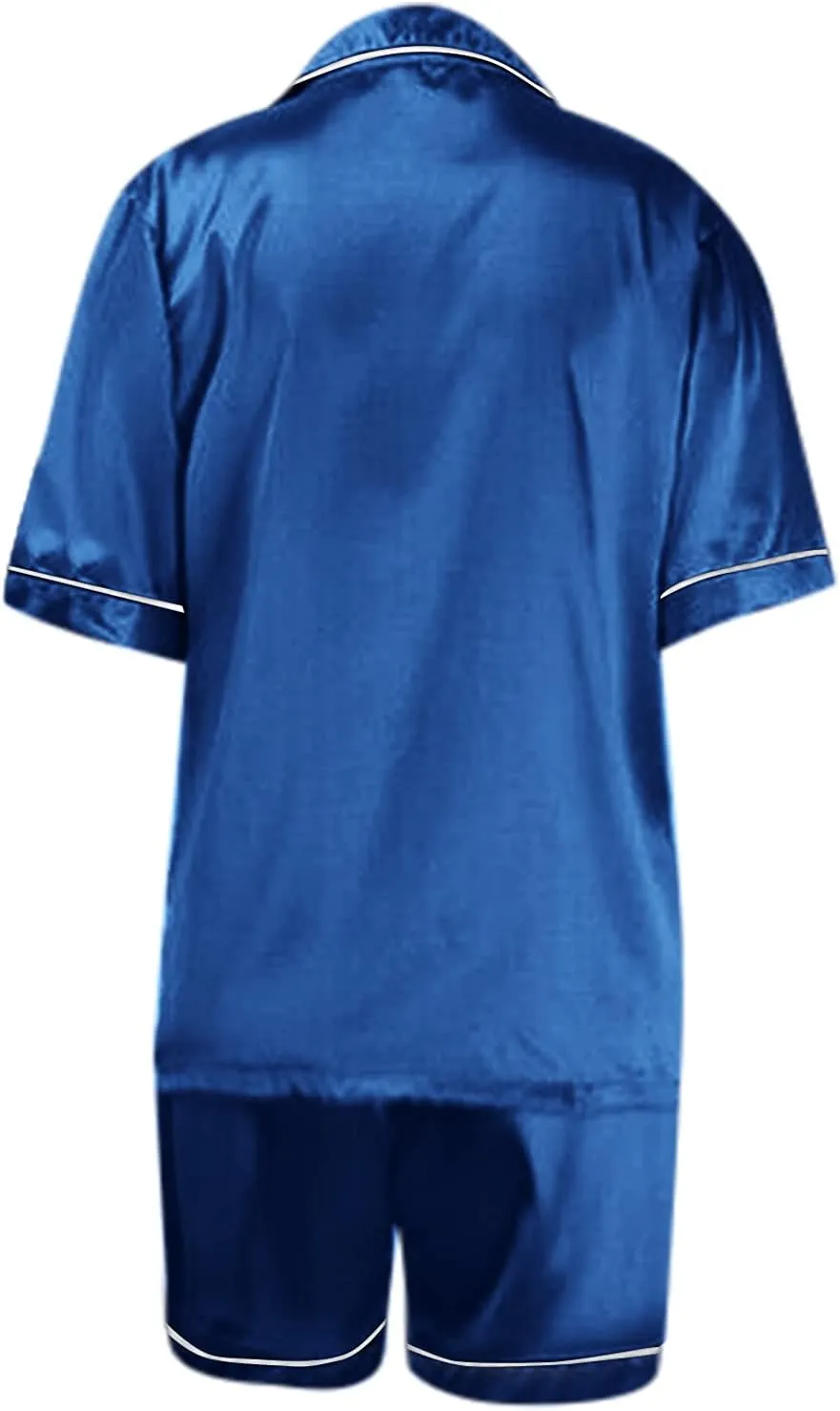 Womens Pajamas Set, Button Down Pajama Set, Short Sleeve Two-piece Loungewear Sets Sleepwear Nightwear Pj Sets