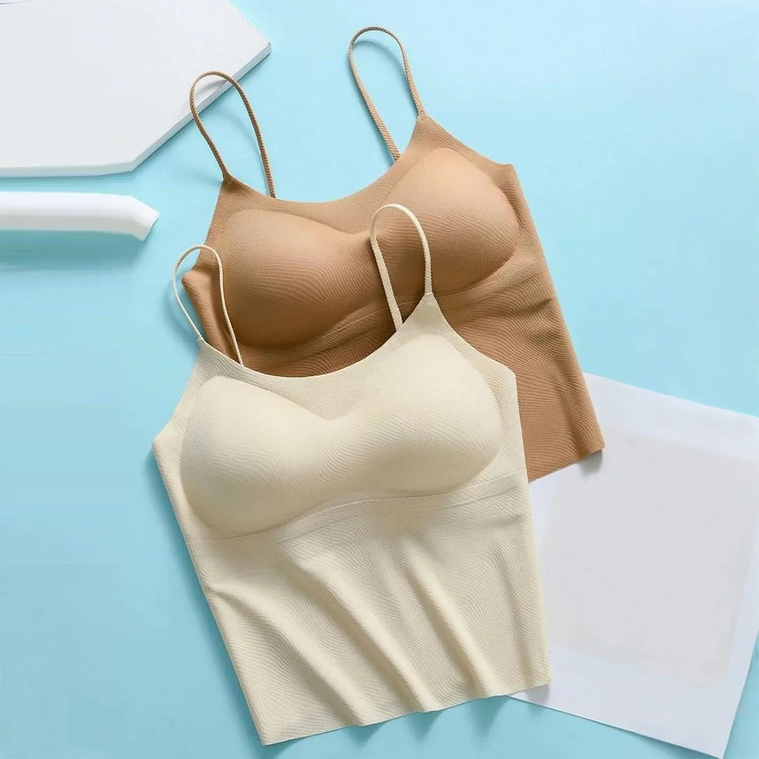 Womens Shapewear Bodysuit Spaghetti Straps Camis Tummy Control Seamless Body Shaper Waist Shaping Tops for Going Out