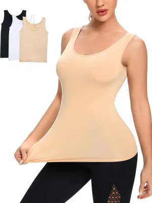 Womens Tank Tops Seamless Black White Gray Nude