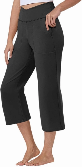 Womens Straight Leg Pants Womens Wrinkle Free Mid Rise Casual Wide Leg Trousers Button Down Loose Work Office Business S