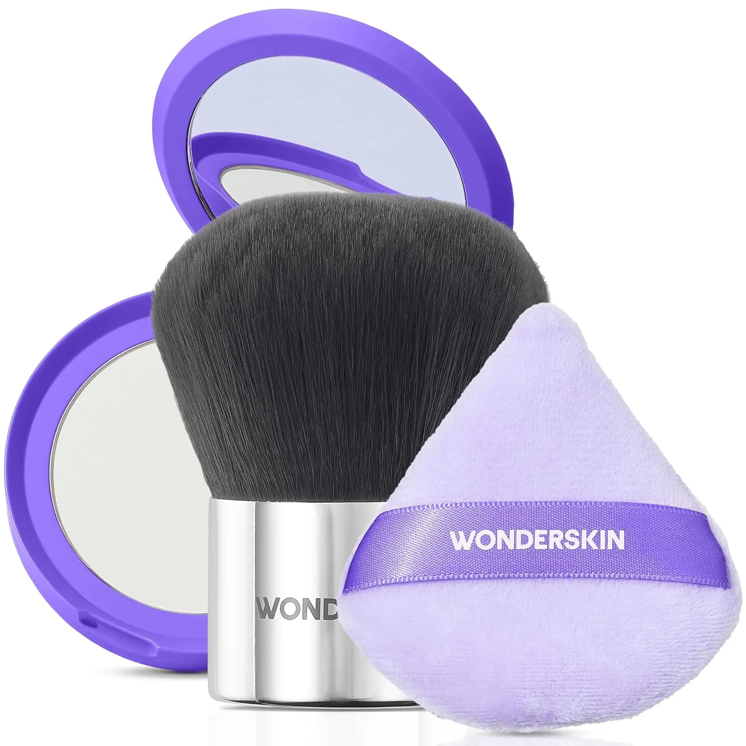 Wonderskin FYP Filter Powder with FYP Powder Puff and Kabuki Brush