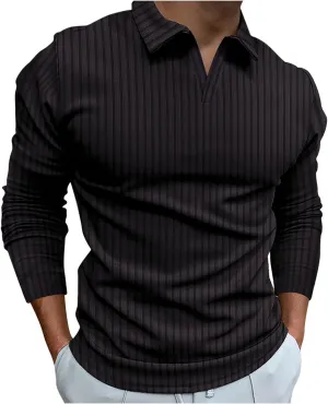 Work Shirts for Men 2023 Regular Fit Long Sleeve V Neck Solid Work T Shirt Casual Muscle Fitness Sport Clothes