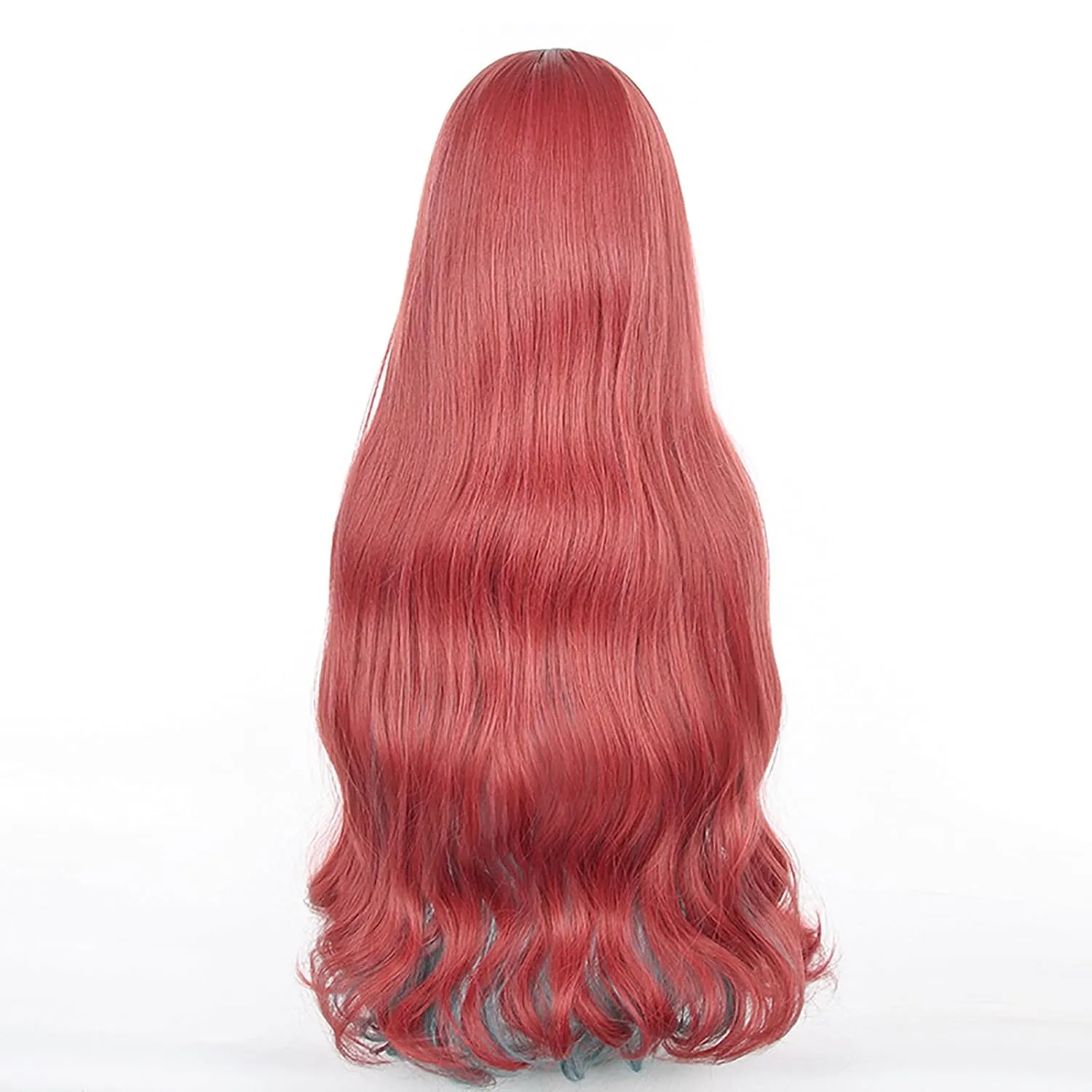 XiongXiongLe Anne Faulkner Cosplay Wig Paradox Live Costume Long Curly Pink Blue Gradient Hair Fiber Synthetic Hairs Wigs for Women Girls Coser Halloween Christmas(Anne Faulkner)