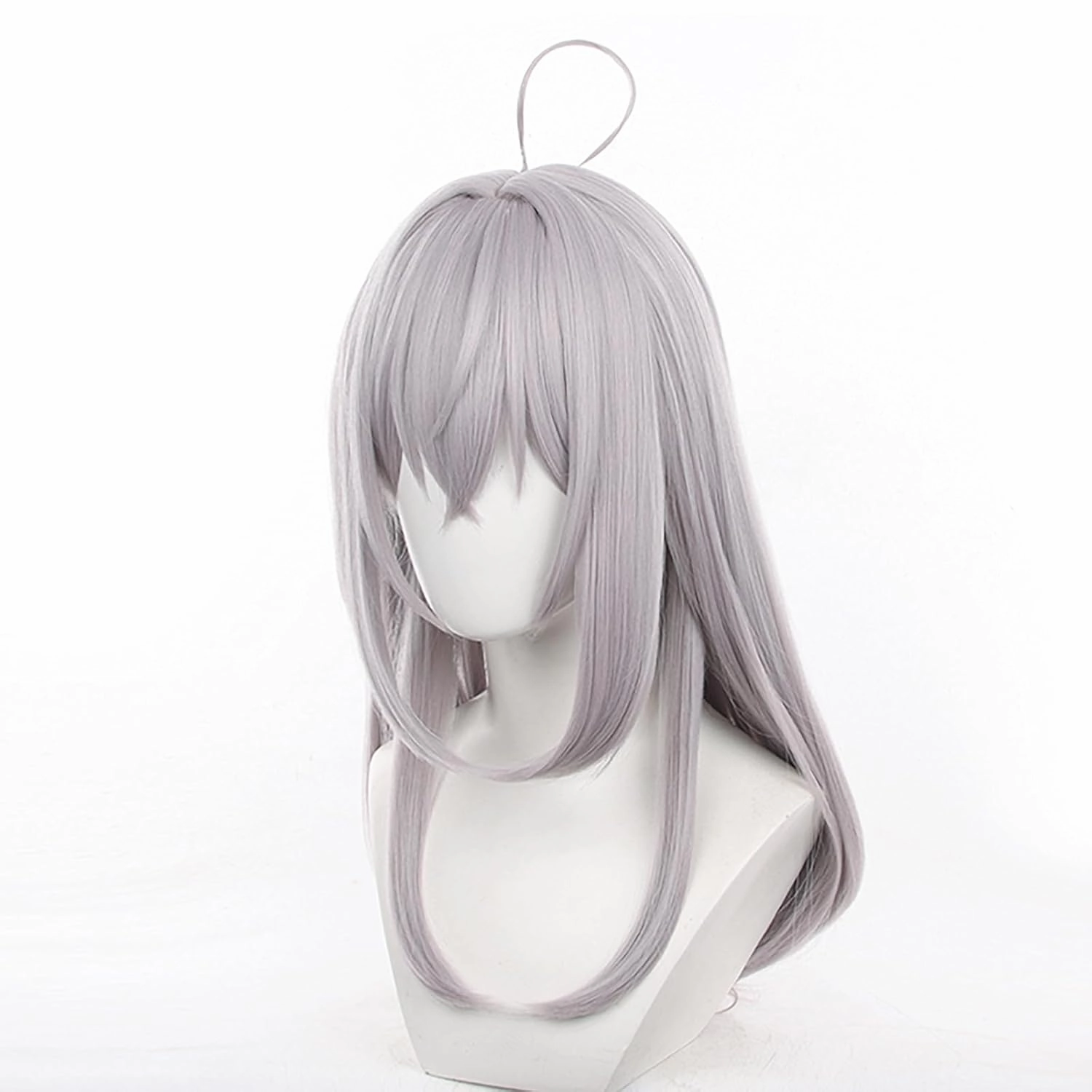 XiongXiongLe Alya Wig Cosplay Off White Pink Long Straight Hair Wig for Adult Cos Anime Role Alisa Party Halloween Christmas(Alya)