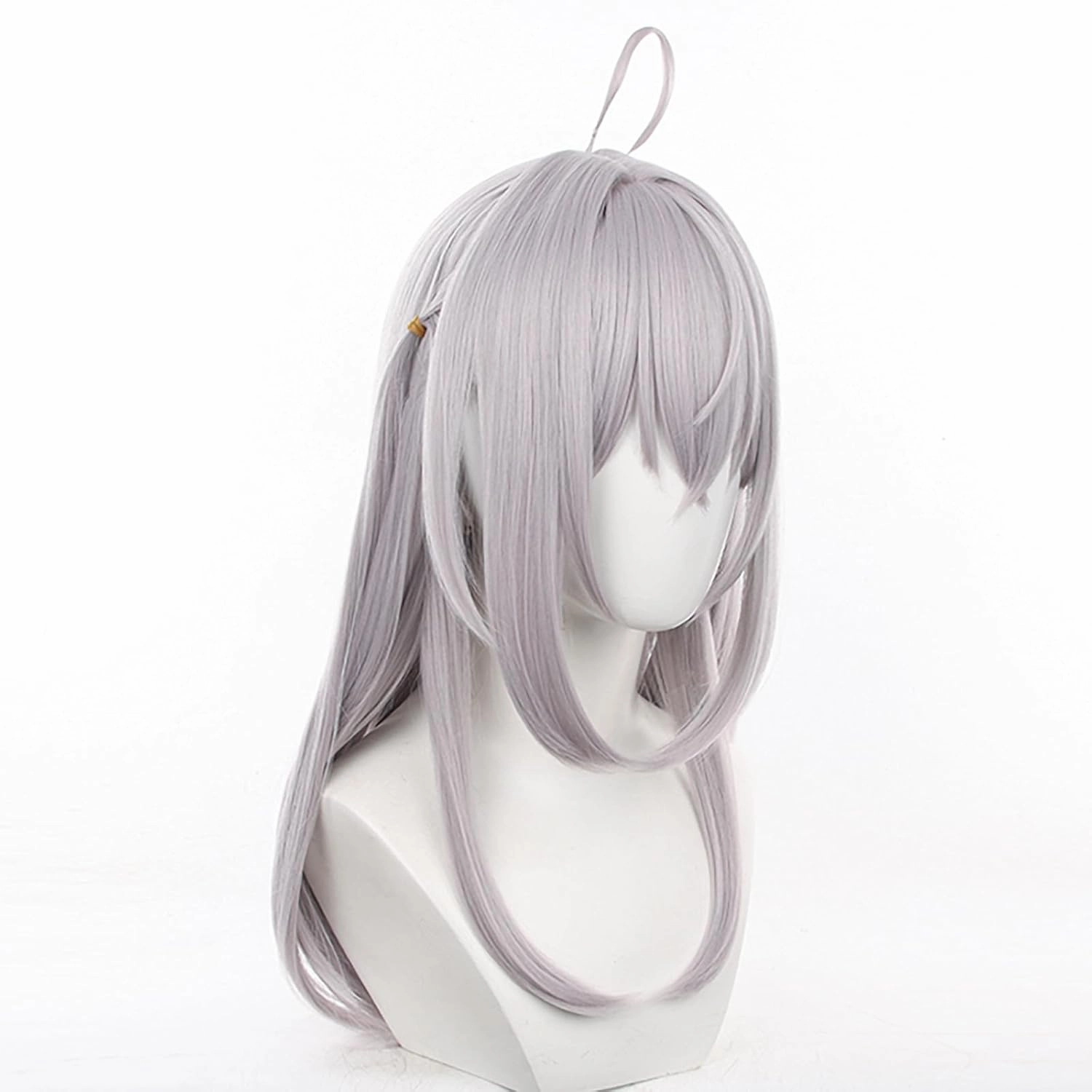 XiongXiongLe Alya Wig Cosplay Off White Pink Long Straight Hair Wig for Adult Cos Anime Role Alisa Party Halloween Christmas(Alya)