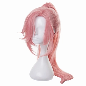 XiongXiongLe Cherry Cosplay Wig Women Costumes Pink Long Ponytail Hairs Replacement Wigs for Adult Cos Anime Party Cosplay Halloween Christmas Comic(Cherry)