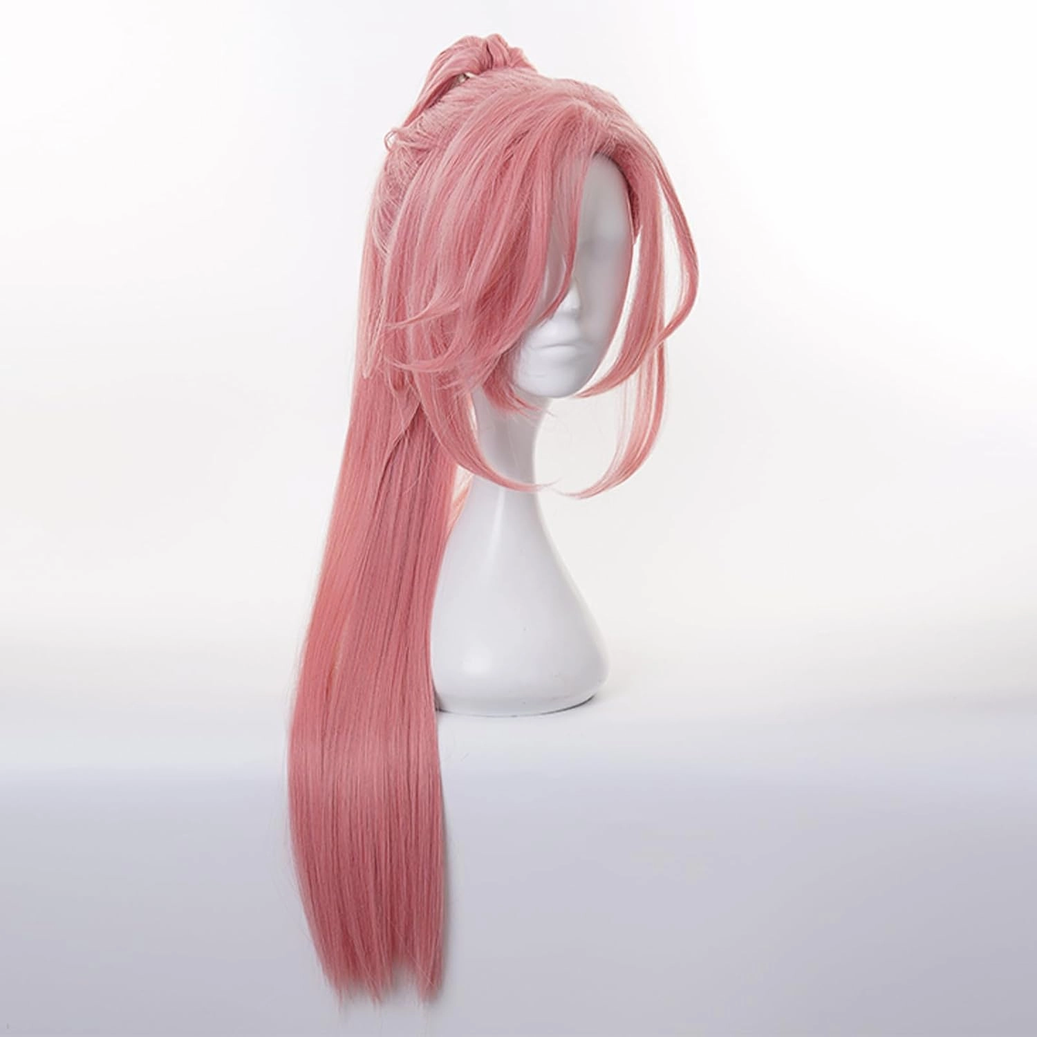 XiongXiongLe Cherry Cosplay Wig Women Costumes Pink Long Ponytail Hairs Replacement Wigs for Adult Cos Anime Party Cosplay Halloween Christmas Comic(Cherry)