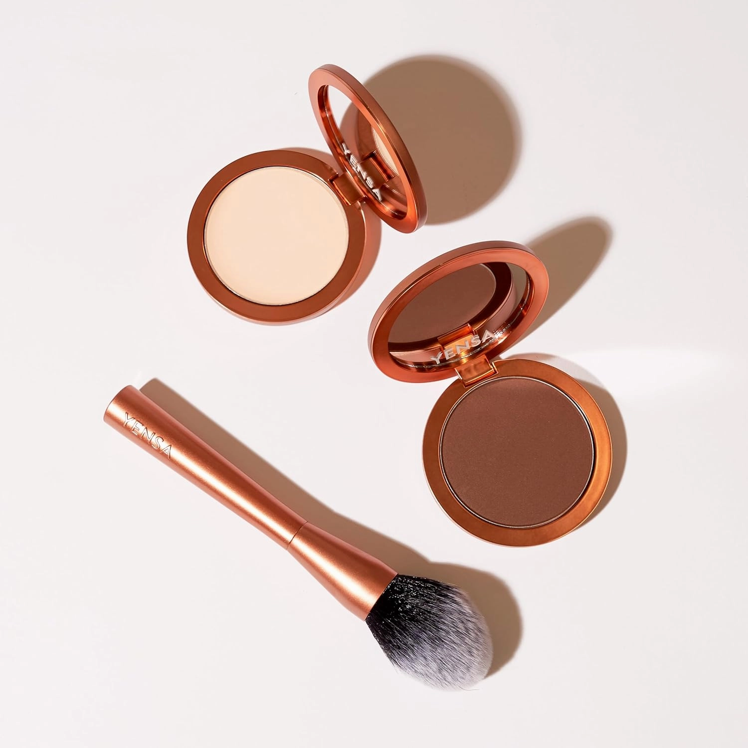 YENSA Super Serum Silk Powder Foundation - Matte Foundation Makeup to Blur and Smooth Pores - Provides a Radiant and More Even Skin Tone for a Natural, Healthy Glow - Fair 2 (0.35 oz)