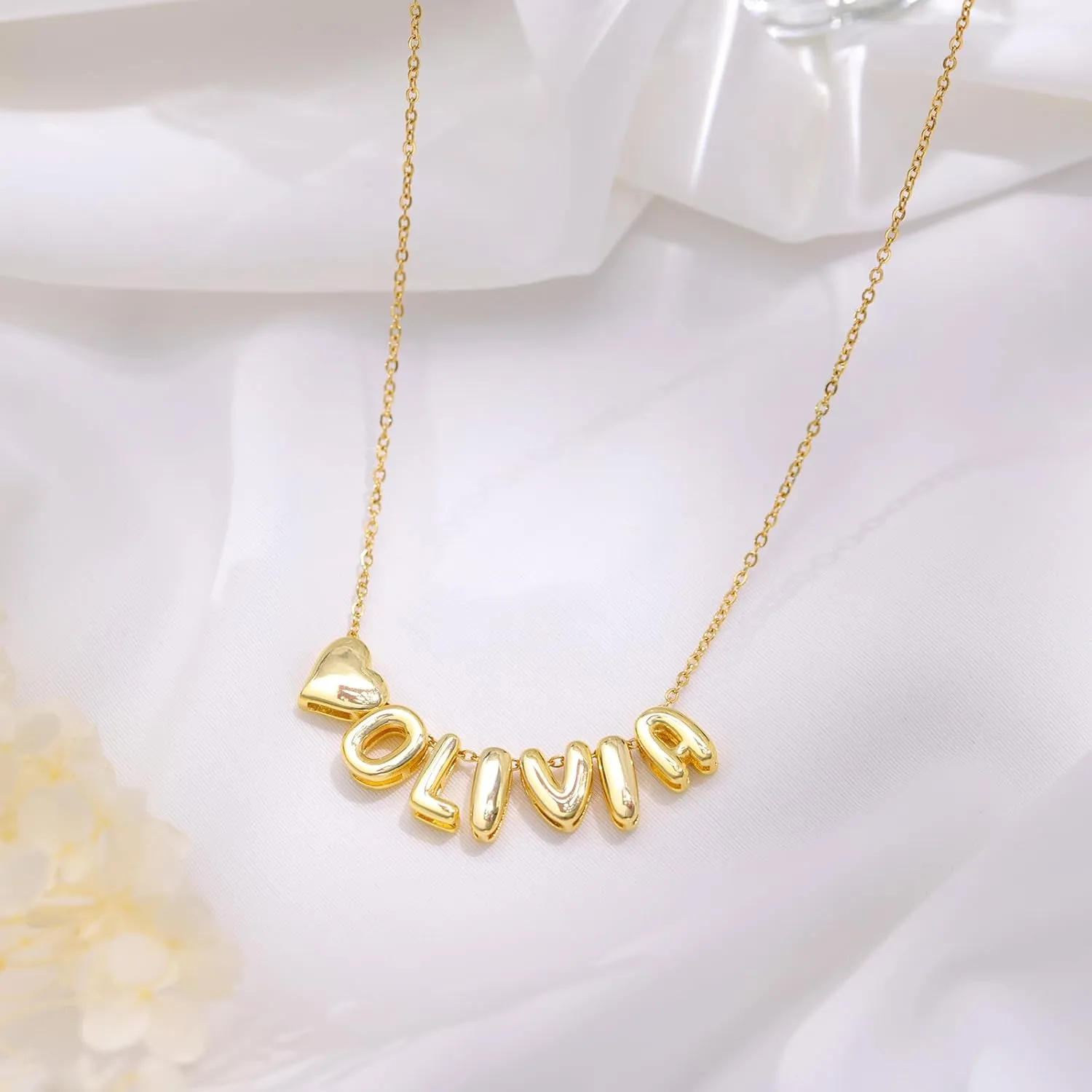 Yopicks Custom Initial Necklace, Personalized Name Necklaces for Women 14K Gold Plated Letter Necklace Name Necklace Mama Necklace | Graduation Gifts Birthday Gifts for Women