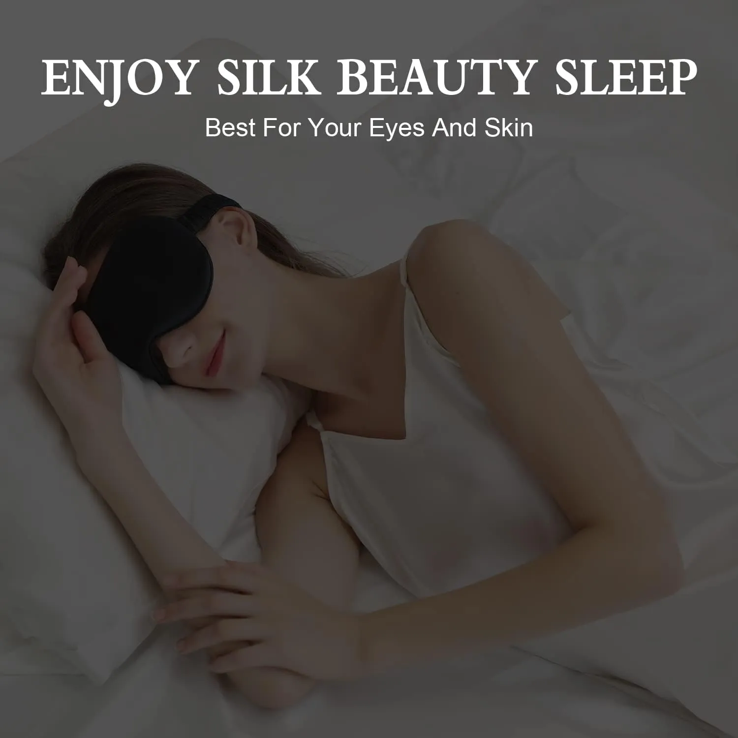 ZIMASILK Adjustable 22 Momme 100% Pure Mulberry Silk Sleep Mask, 3D Contoured Cup Eye Mask for Sleeping, Super Soft Breathable Blindfold, Perfect Blocks Light for Sleeping. (Pink)