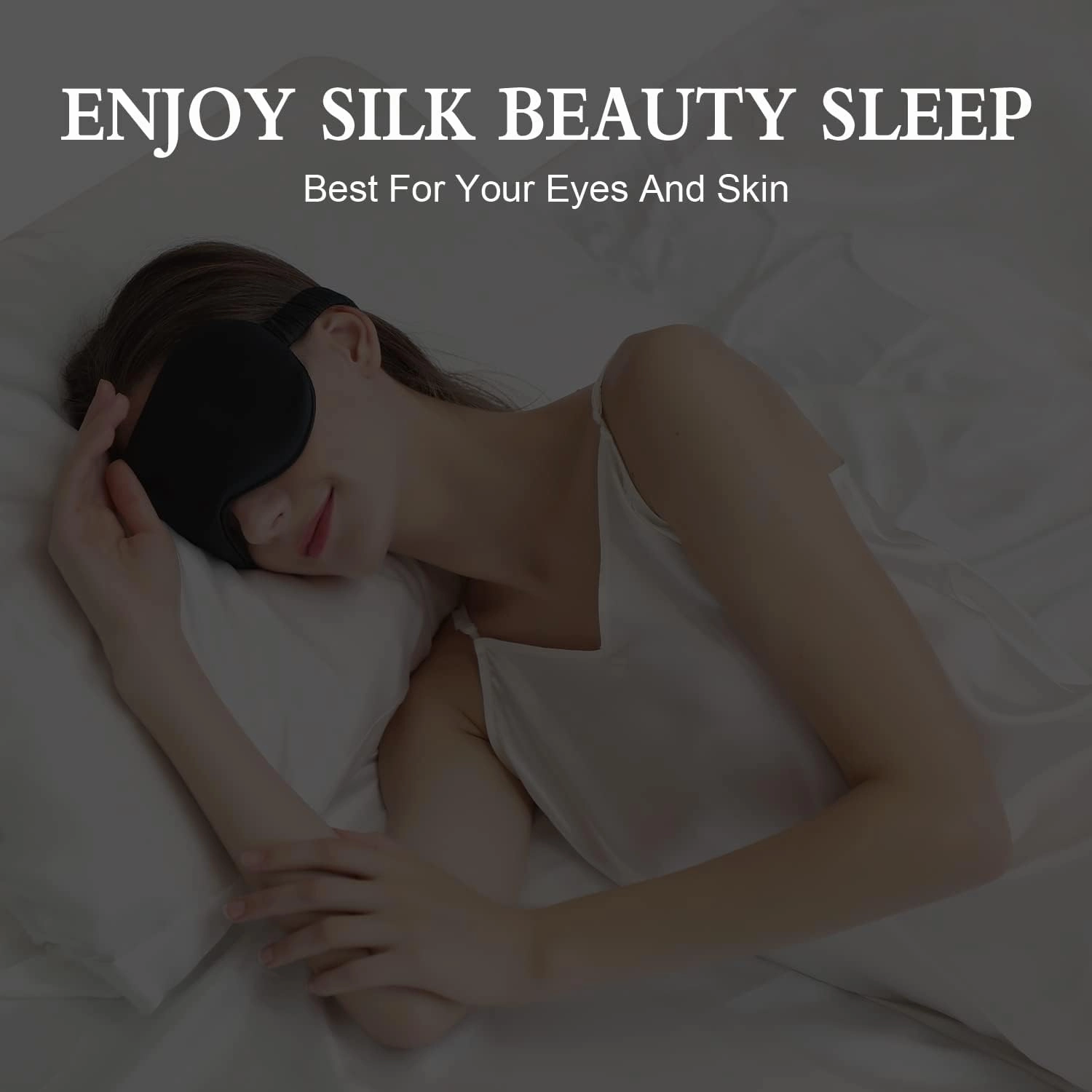 ZIMASILK Adjustable 22 Momme 100% Pure Mulberry Silk Sleep Mask, 3D Contoured Cup Eye Mask for Sleeping, Super Soft Breathable Blindfold, Perfect Blocks Light for Sleeping. (Pink)
