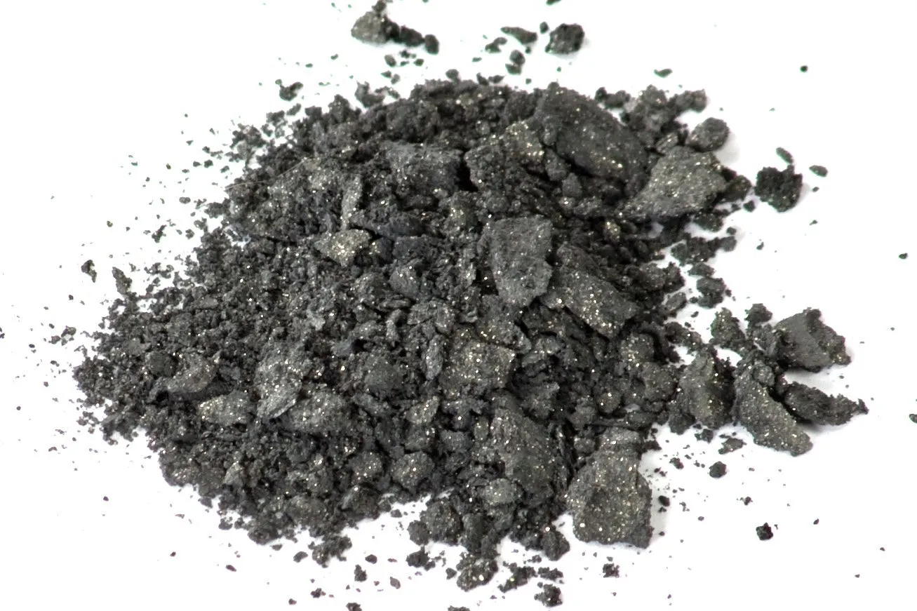 Zuzu Luxe Mineral Eyeshadow (Gem - Charcoal Black/Gold Shimmer), Richly pigmented, velvety smooth formula. Natural, Paraben Free, Vegan, Gluten-free, Cruelty-free, Non GMO, 0.07 oz,